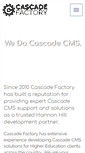 Mobile Screenshot of cascadefactory.com