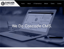 Tablet Screenshot of cascadefactory.com